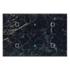 BLUMOTIX - QUBIK MARBLE COVER VETRO 4P 120X80 BLACK
