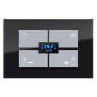 BLUMOTIX - QUBIK BUTTON COVER TA VETRO 120X80 B BX-F-RBT