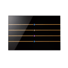 BLUMOTIX - QUBIK LINE COVER TASTIERA VETRO 8P 120X8