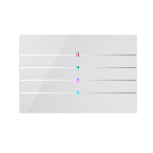 BLUMOTIX - QUBIK LINE COVER TASTIERA VETRO 8P 120X8