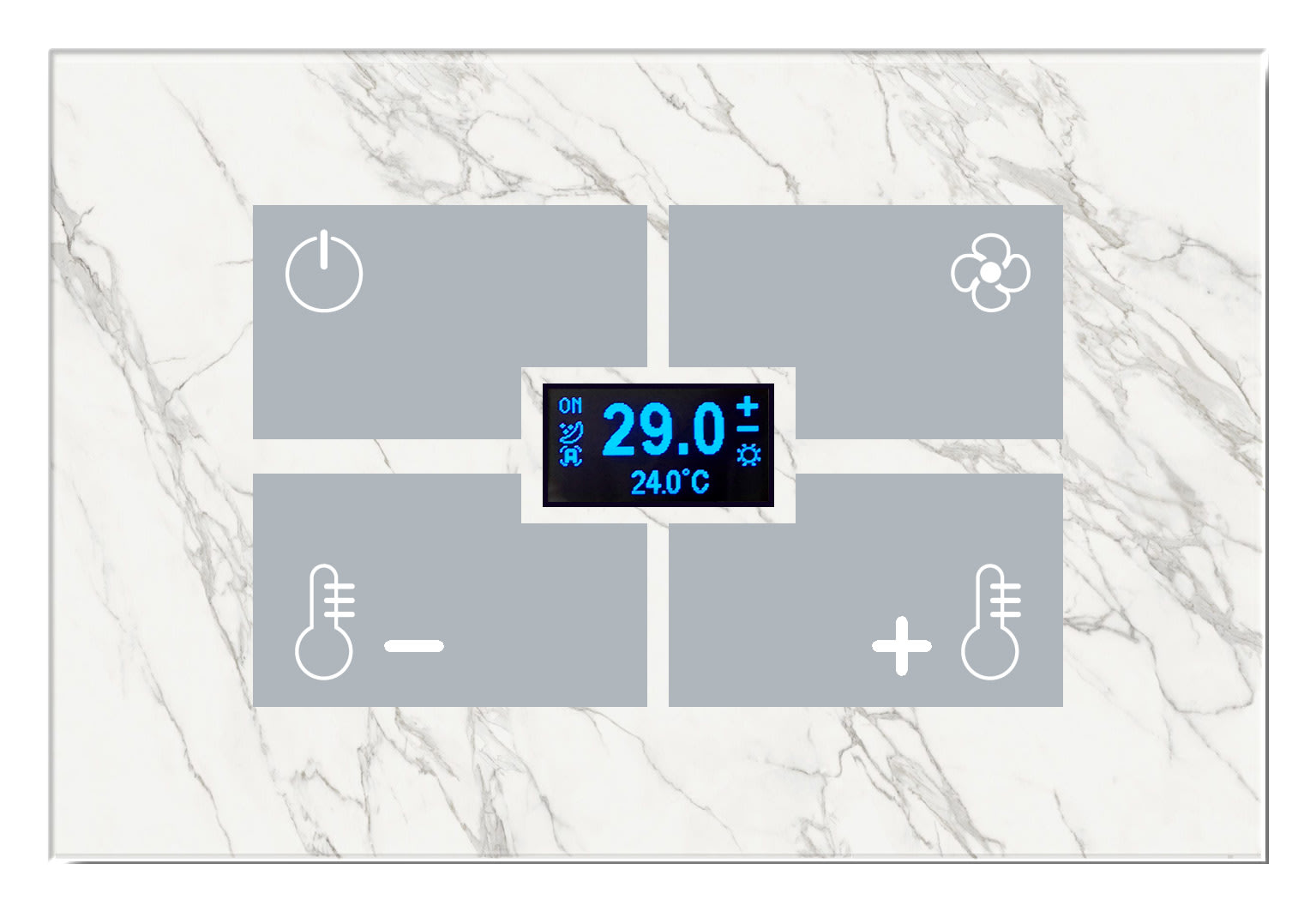 BLUMOTIX - QUBIK MARBLE COVER TA VETRO 120X80 W