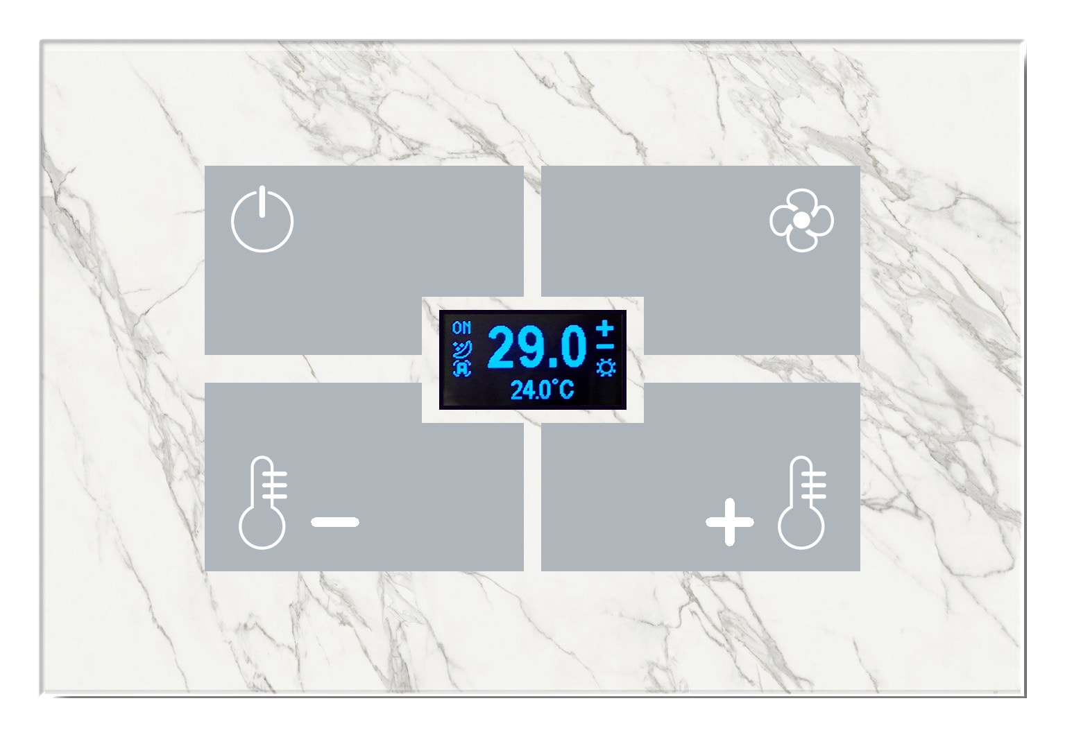 BLUMOTIX - QUBIK MARBLE COVER TA VETRO 120X80 W