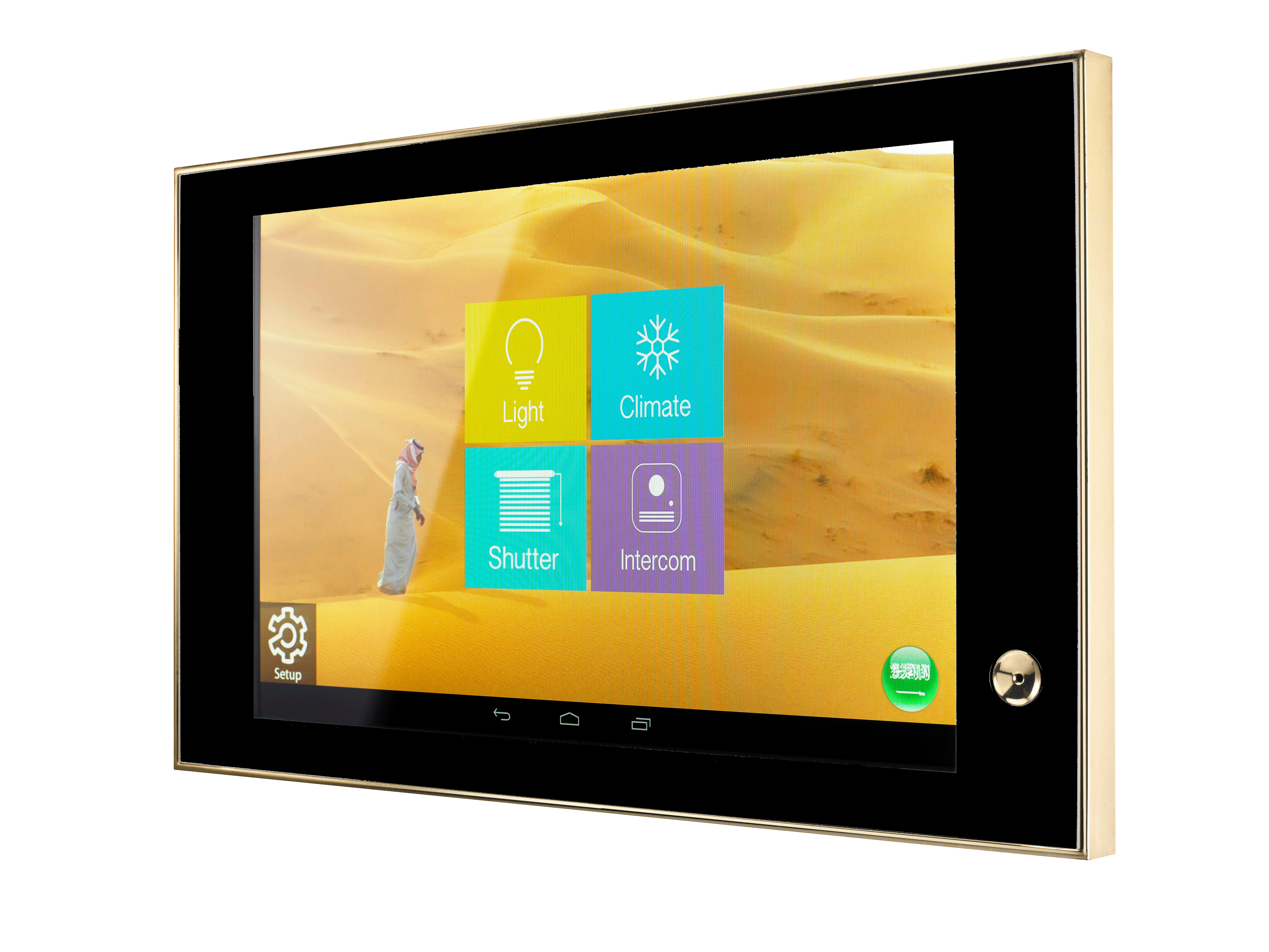 BLUMOTIX - THEO10 TOUCH PANEL KNX 10' ORO-NERO-ORO