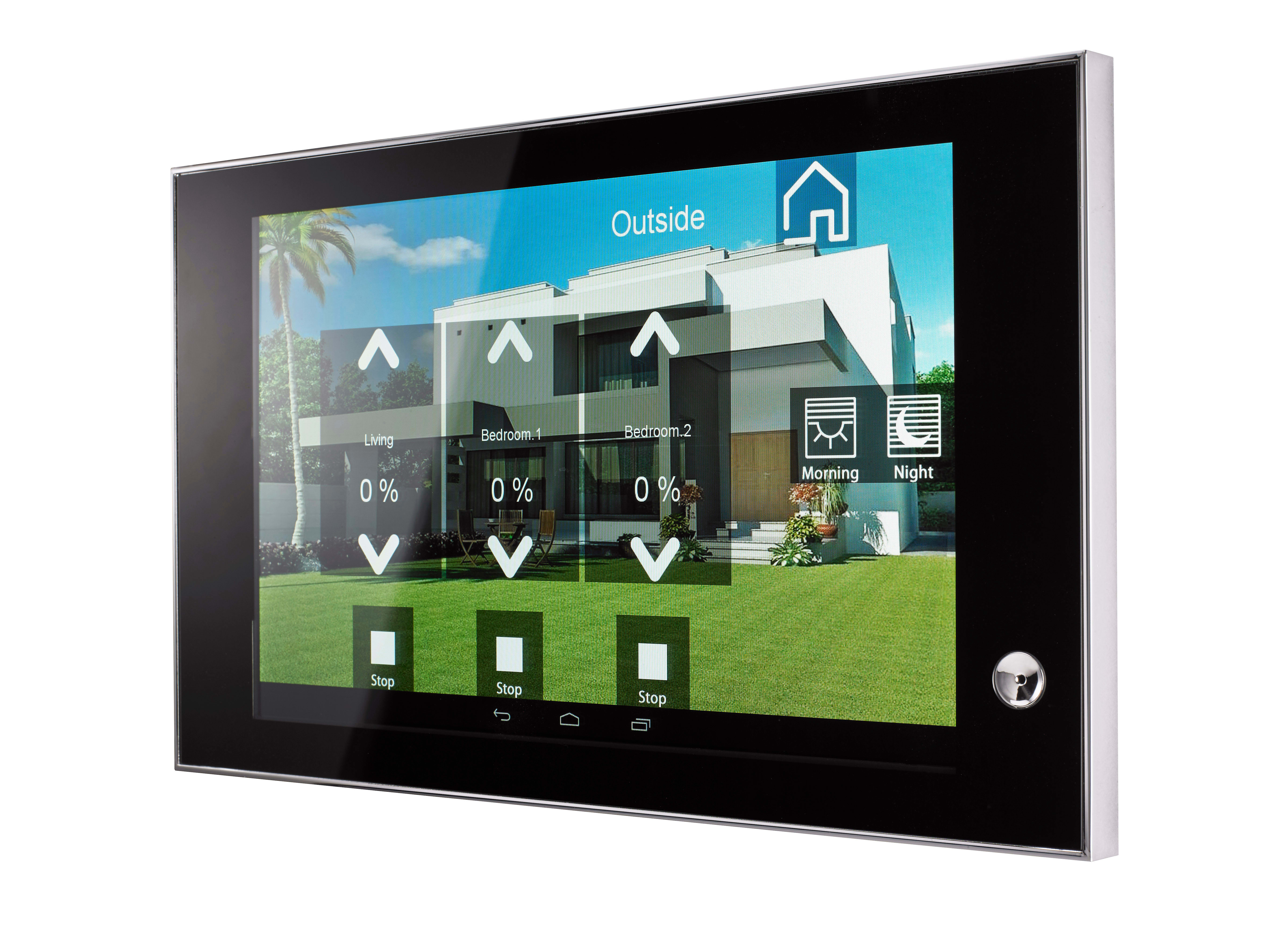 BLUMOTIX - THEO10 TOUCH PANEL KNX 10' ARG.-NERO-ARG BX-T10IPS-BS