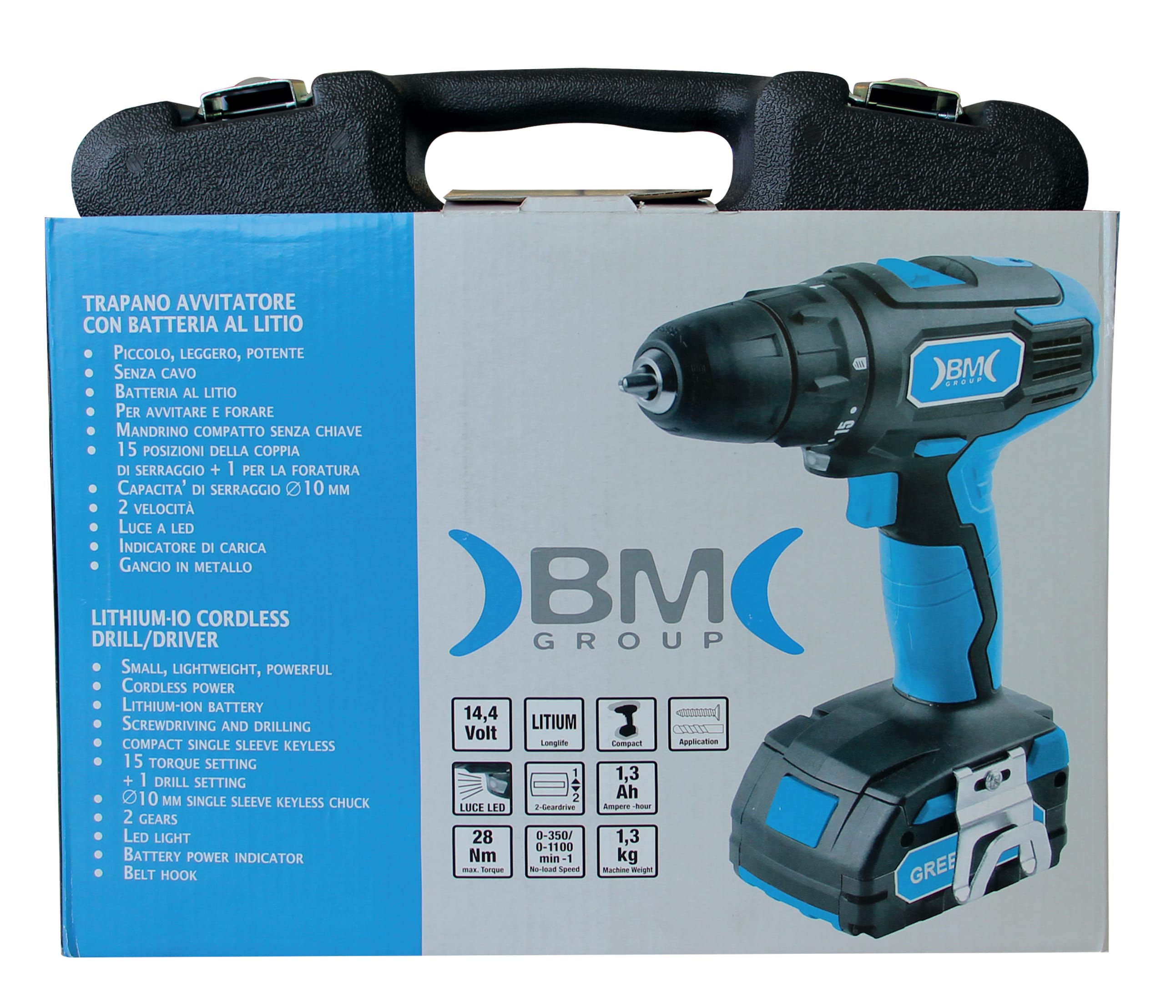BM - KIT TRAPANO CORDLESS 14,4
