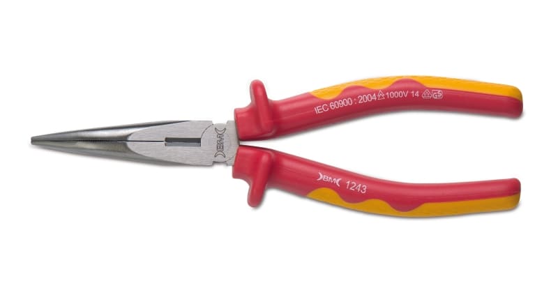 BM - PINZA CICOGNA CURVA 200 ISOL. VDE 1243