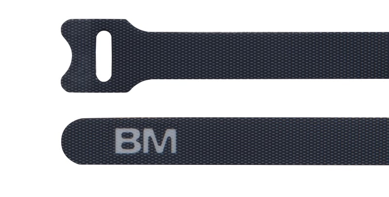 BM - FASCETTA IN VELCRO NERA 229X12,7 NV2312