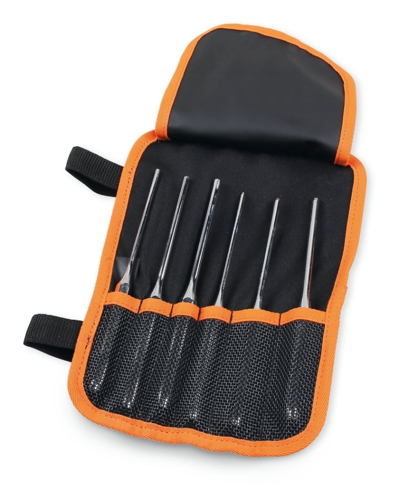 BETA - Serie di 6 cacciaspina per spine elastiche in busta avvolgibile di poliestere 6pz /b6nlse.