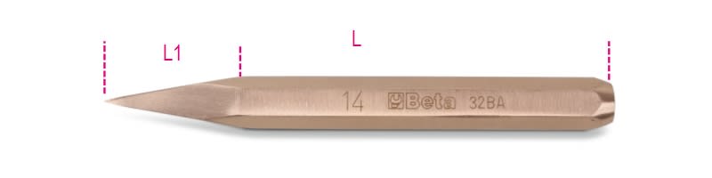 BETA - Bulino antiscintilla esagonale 14x150 BA.