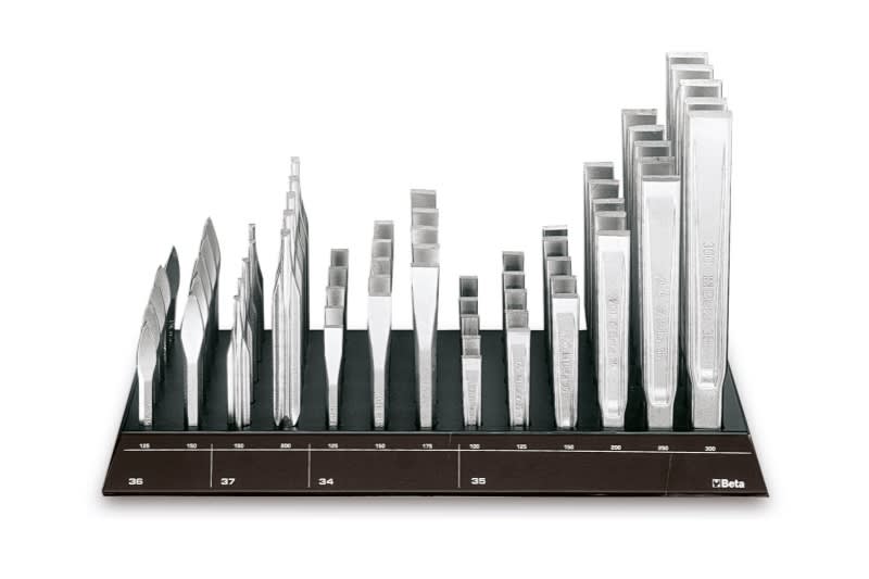 BETA - Espositore da parete con 65 utensili a percussione, display L50 65 ut. scalpelli /ds2.