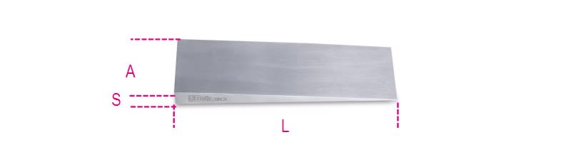 BETA - Cunei in acciaio inossidabile, dimensioni 100x50x10 mm, ideali per applicazioni di precisione.