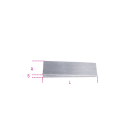 BETA - Cunei in acciaio inossidabile, dimensioni 100x50x10 mm, ideali per applicazioni di precisione.
