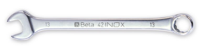 BETA - Chiavi combinate a forchetta e poligonale piegata in acciaio inossidabile, chiavi inox combinate AS 5/8.