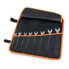 BETA - Serie di 8 chiavi combinate a testa ribassata in busta avvolgibile di poliestere resistente Slim/B8N/B8NE.
