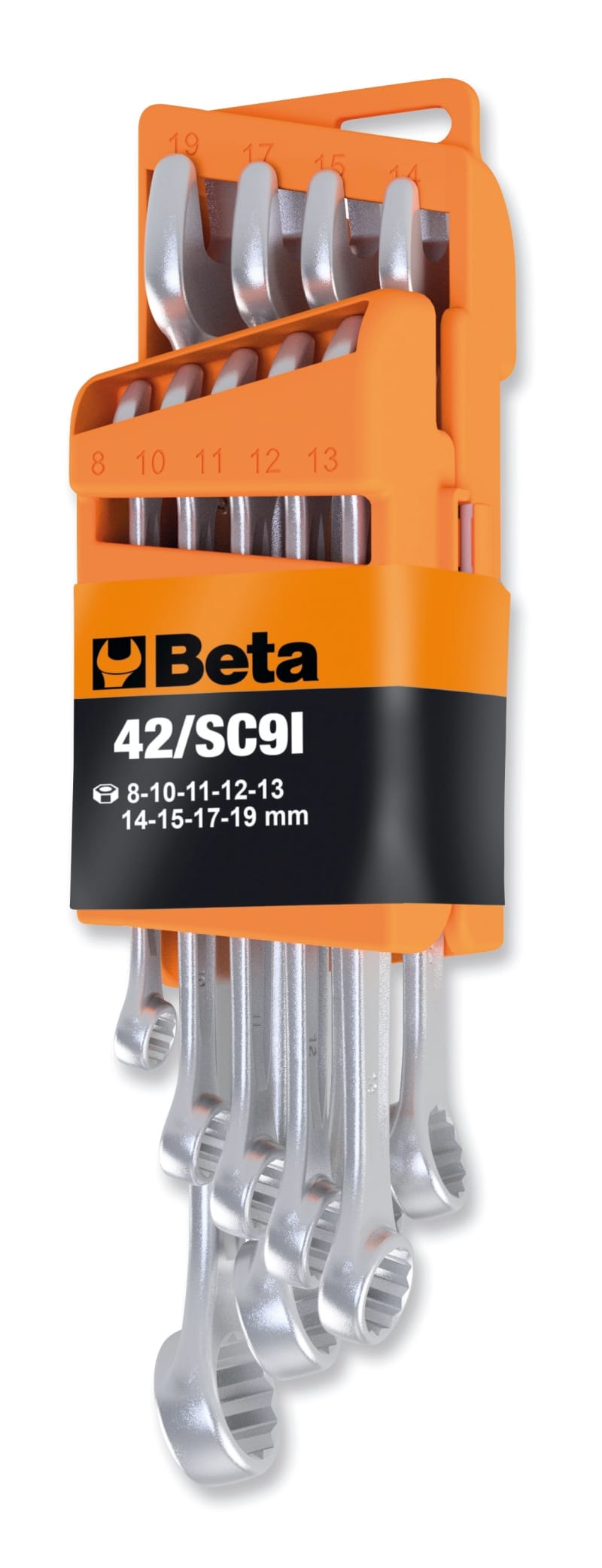 BETA - Serie di 9 chiavi combinate con supporto compatto, chiavi combinate 9pz supp. comp. sc9i.