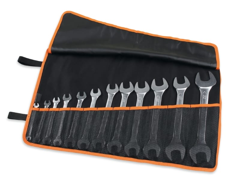 BETA - Serie di 12 chiavi a forchetta doppie in busta avvolgibile di poliestere resistente SR 12PZ /B12N.
