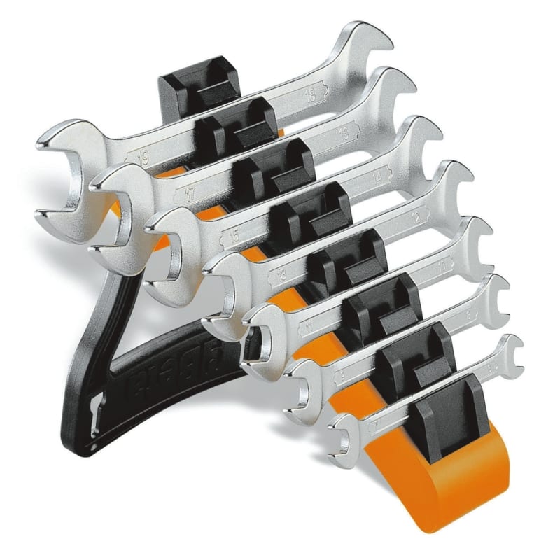 BETA - Serie di 7 chiavi a forchetta doppie con supporto CHIAVI A FORCHETTA DP 7PZ SP7 SUPPORTO.