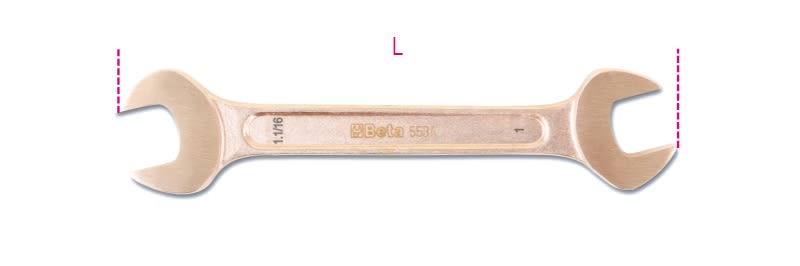 BETA - Chiavi forch. antisc. ba/as 1'1/8x1'3/16.