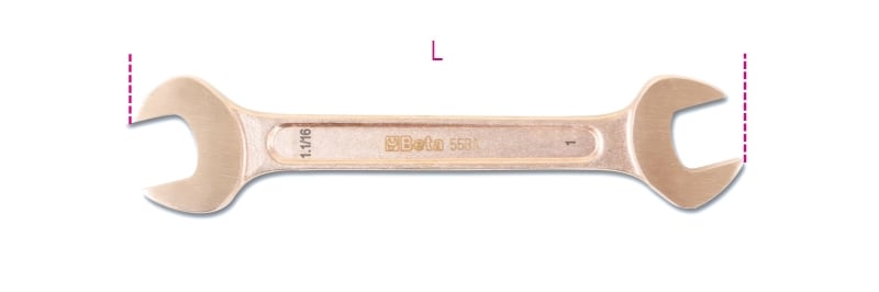 BETA - Chiavi forch. antisc. ba/as 1'1/8x1'3/16.