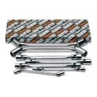 BETA - Serie di 11 chiavi a bussola poligonale snodate doppie art. 80, chiavi a bussola snodate serie 11pz s11. 000800056