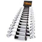 BETA - Serie di 13 chiavi poligonali doppie curve con supporto 13pz / sp13.