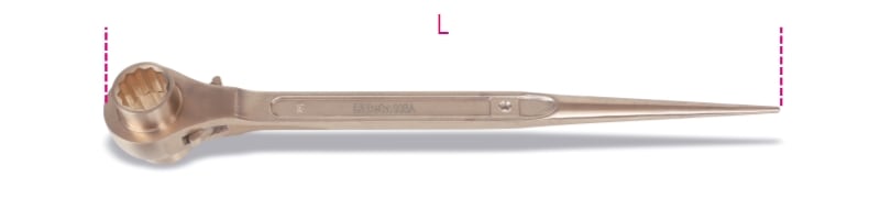 BETA - Chiave a cricchetto per ponteggi antiscintilla CHIAVI POLIG PONTEGGI ANTISC. BA 21X22.