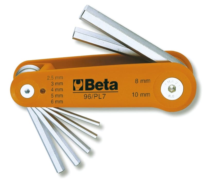 BETA - Serie di 7 chiavi maschio esagonale piegate SR 7PZ /BG7.