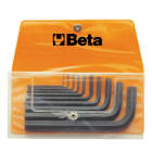 BETA - serie di 10 chiavi maschio esagonale piegate nere 10pz in busta n/b10