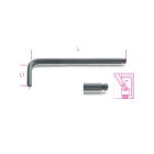 BETA - Chiavi maschio esagonale piegate con estremità sferica, brunite BP 2,5.