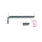 BETA - Chiavi maschio esagonale piegate con estremità sferica, brunite, chiavi mas es pieg punta sferica BP 4.