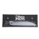 BETA - Serie 8 chiavi maschio esagonale piegate sferica acciaio inossidabile busta CH MAS INOX P/SFER BUSTA ES-BP AS/B8.