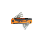 BETA - Serie di 7 chiavi maschio per viti con impronta torx chiavi maschio tx sr 8pz tx/bg8.