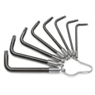 BETA - Serie di 8 chiavi maschio piegate per viti con impronta Torx® CHIAVI MAS TX 8PZ M9/40 TX/ST8.