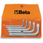 BETA - Serie di 5 chiavi a profilo xzn art. 98xzn in busta, chiavi maschio xzn 5pz xzn/b5 in busta.