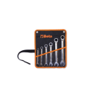 BETA - Serie di 6 chiavi combinate a cricchetto diritte art. 141 in busta, ch. comb. cricchetto diritte sr. 6pz. b6.