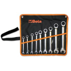 BETA - Serie di 9 chiavi combinate a cricchetto diritte in busta 141 CH. comb. cricchetto diritte sr. 9pz. /b9.