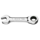BETA - Chiavi combinate a cricchetto corte e forchetta poligonale diritte cromate 16.
