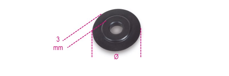 BETA - Coltello di ricambio per 332-334 per rame e leghe leggere RICAMBIO COLTELLI RAME R.