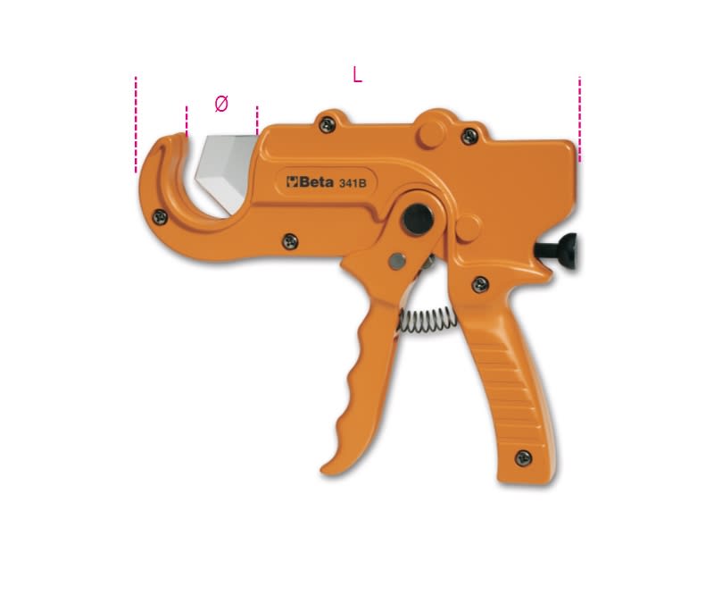 BETA - Cesoia a cricchetto per tubi in materiale plastico MM35 B.