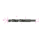 BETA - Punte elicoidali cilindriche serie corta in acciaio HSS rettificate brunite con codolo ridotto di 13 mm, punte rettificate HSS cod 13mm a13,50.