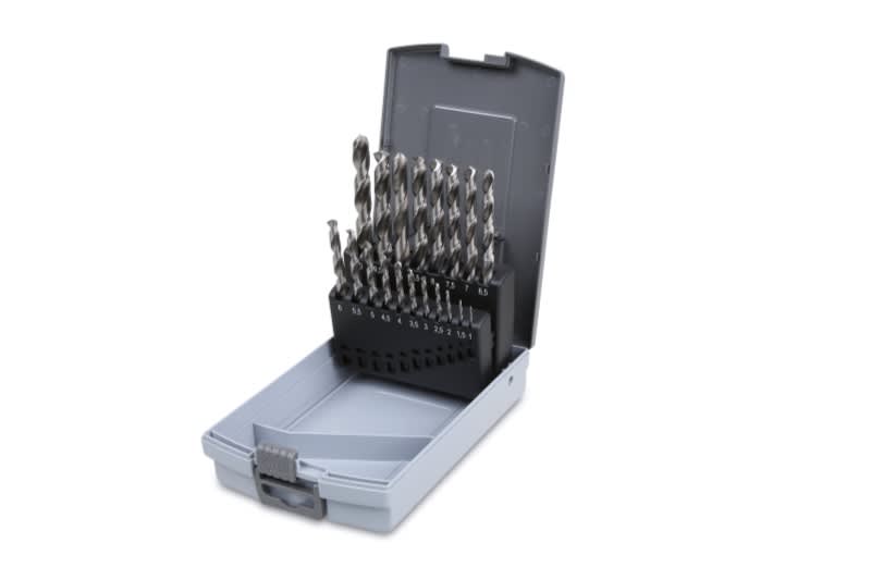 BETA - Serie di punte elicoidali cilindriche in cassetta HSS 19pz SP19 art. 412. 004120419