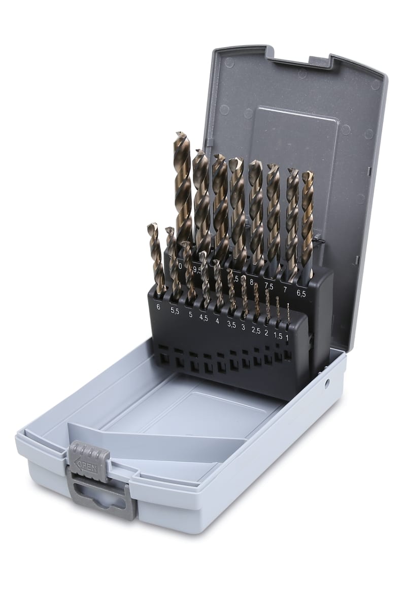 BETA - Serie di punte elicoidali cilindriche art.415 in cassetta e punte ret hss cobalto serie 25pz sp25. 004150425