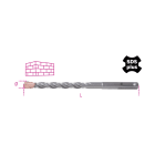BETA - Punte per muratura corpo fresato con placchetta in metallo duro codolo SDS Plus attacco 8x210.