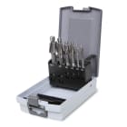 BETA - Serie di 6 svasatori con perno guida grado fine in acciaio HSS, punte allarga fori a lamare 6pz/sp6.