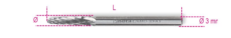 BETA - Mini frese rotative in metallo duro limano e arrotano con precisione. 004260339