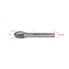 BETA - Lime rotative in metallo duro taglio incrociato HM6 e fresa limare MD D6 ovale 6.