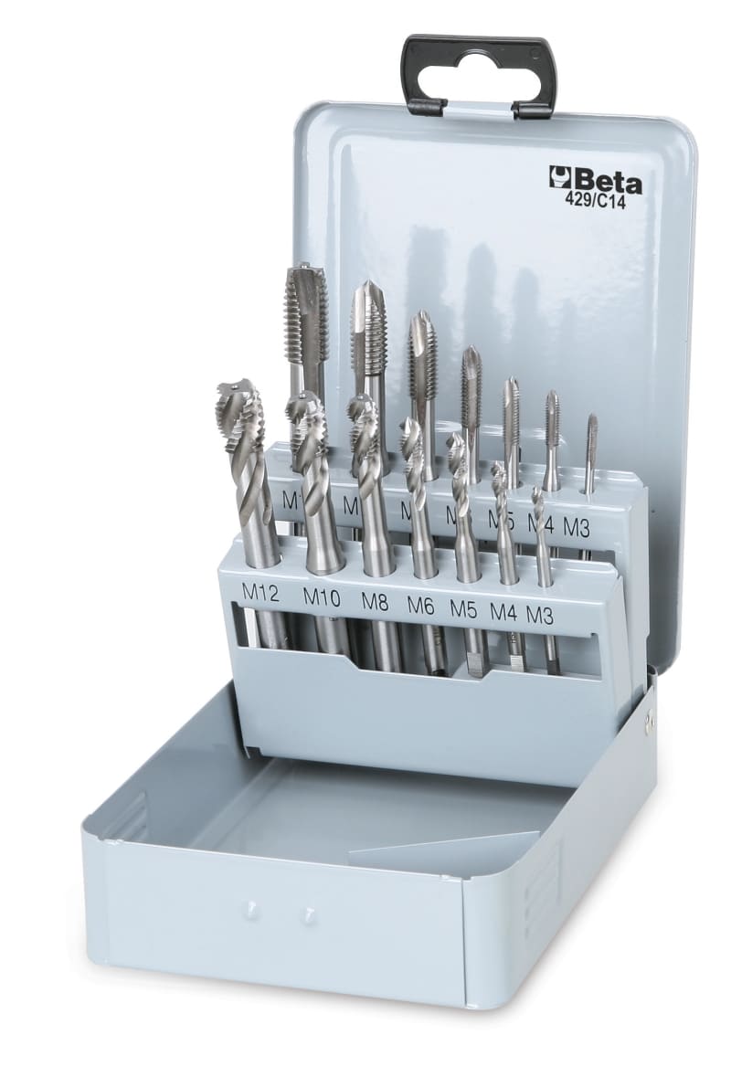 BETA - Assortimento di 14 maschi a macchina 429FP+429FC CASSETTE maschi macchina FP/FC COB/C14.