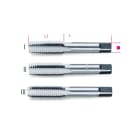 BETA - Serie di 3 maschi a mano sgrossatore, intermedio, finitore passo grosso in acciaio al cromo maschi passo grosso 2 serie 3pz.