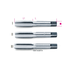 BETA - Maschi a mano Whitworth in acciaio al cromo serie 3pz sgrossatore, intermedio, finitore ASW 3/8.