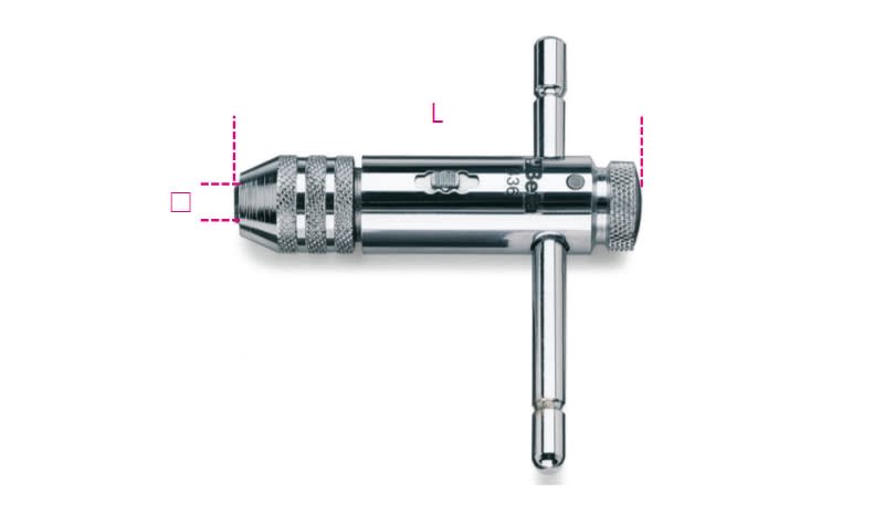 BETA - Giramaschi a cricchetto reversibile cromato 4,6-8 /2.